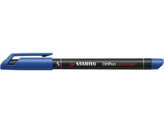 Viltstift STABILO OHpen 841/41 permanent rond superfijn blauw - 4