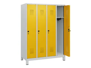 schoollocker,HxBxD 1630x1200x500mm,4vak,vak B 300mm,draaigrendel - 1
