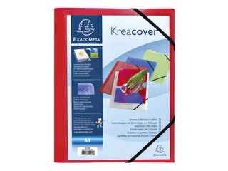 Elastomap Exacompta Kreacover A4 3 kleppen PP assorti - 5