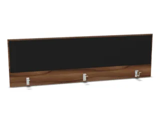 opzetpaneel bureau aanbouw achter NP-tiepolo nut BN8033-zwart 1800mm - 1