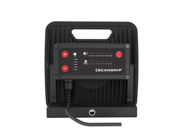 acculamp,behuizing gegoten aluminium,1 LED,3000lumen,draaggreep