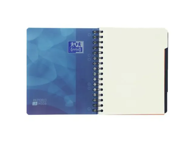 Projectboek Oxford A5+ Scribzee 6-gaats Lijn 120vel Blauw