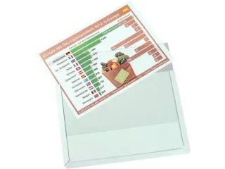 zichtpaneel,DIN A4,liggend,grijs,achterzijde magnetisch - 1