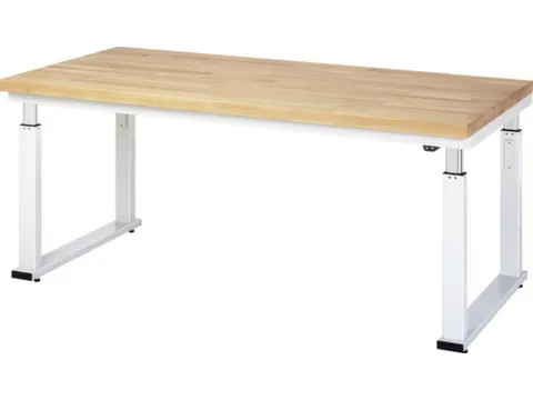 Werkbank elektrisch hoogte verstelbaar 740-1040x2000x900mm beukblad