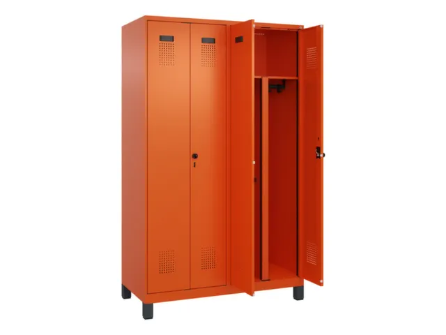 PBM-locker,HxBxD 1950x1200x500mm,4vak,vak B 300mm,draaigrendel