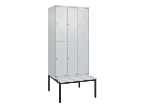 Dubbeldekse dekenkist,HxBxD 2120x900x815mm,3x2vak.,vak B 300mm