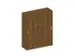 Schuifdeurkast 1540x1200x430mm Romp Noten Decor Front Noten