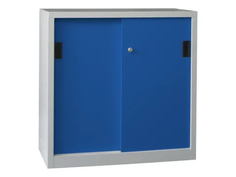 schuifdeurkast,HxBxD 1000x1000x600mm,RAL7035,front RAL5010