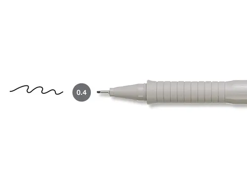 Tekenpen Faber Castell Ecco Pigment 0.4Mm Zwart