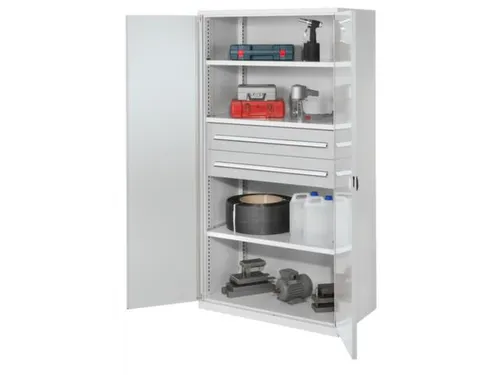 Materiaalkast Dubbelwandige Deur 1950x1000x600mm 3legborden 2laden