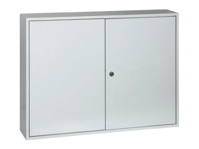 Sleutelkast 550X730X140Mm 300Haakjes 2Deuren Ral7035 cilinderslot
