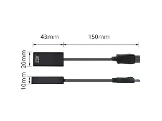 Adapter ACT DisplayPort naar HDMI 4K 0.15 meter - 5