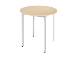Tafel Rond 80 Cm Frame Aluminium Blad Esdoorn