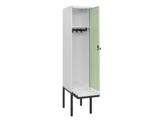 locker met bank,HxBxD 1950x400x815mm,1vak,vak B 400mm,draaigrendel - 1