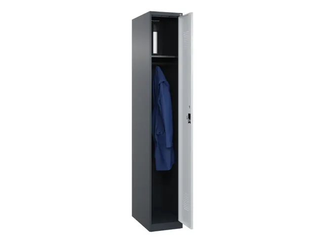 locker,HxBxD 1850x300x500mm,1vak,vak B 300mm,cil.-slot,staand op vloer