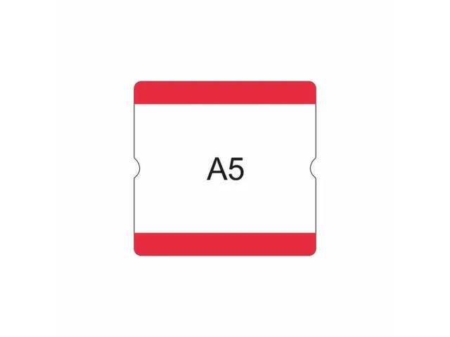 beschrijfbare hoes,markering HxB 216x231mm,PVC,rood