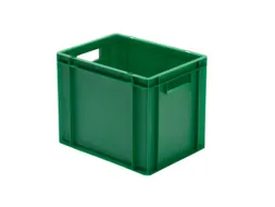 Euronorm-stapelbak 29l 320x400x300mm Wanden/bodem Gesloten Groen