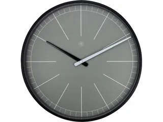Wandklok nXt Gray Ø 40cm grijs streepaanduiding - 2