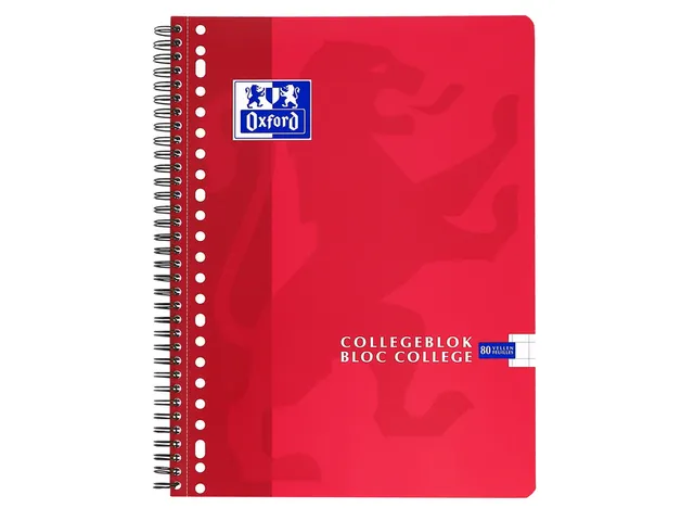 Collegeblok Oxford School Scribzee A4 23-Gaats Ruit 10Mm 80Vel Assorti