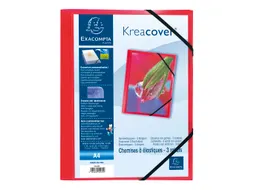 Elastomap 3klep PP Kreacover rood
