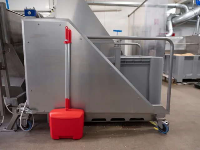 Vikan Hygiene stofblik + veger combinatieset alu steel 840mm Rood