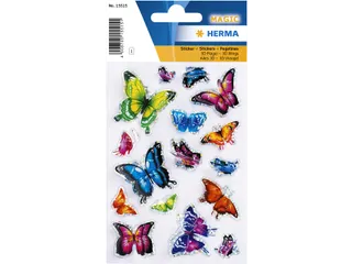 Sticker Etiket Herma 15515 Vlinder 3D Vleugeleffect 16 stuks - 2