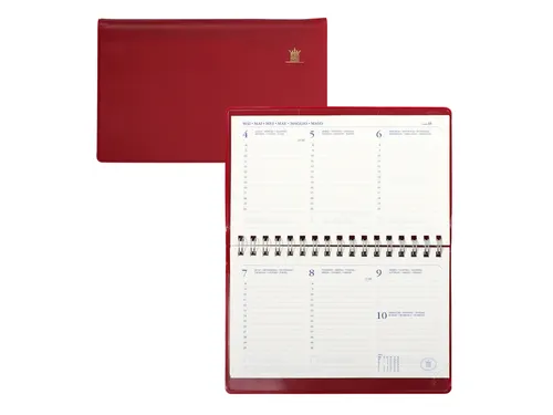 Agenda 2027 Ryam Compact Suprema 7dagen/2pagina's ringplastic bordeaux