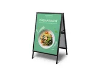 OUTLET Stoepbord Slide-In A1 zwart - 3