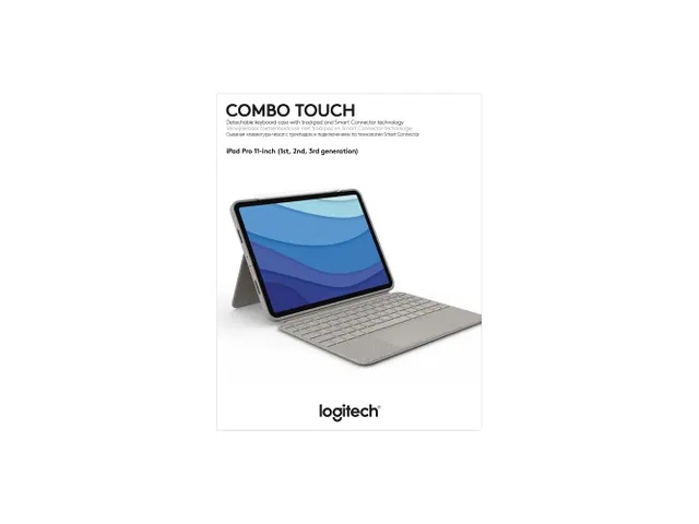 Etui clavier Combo Touch iPad Pro (1,2,3 gen) QWERTY Anglais US sable