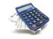 BST Dual detectable desktop calculator blauw