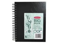 Schetsboek Derwent Big Book A5 86vel harde kaft spiraal