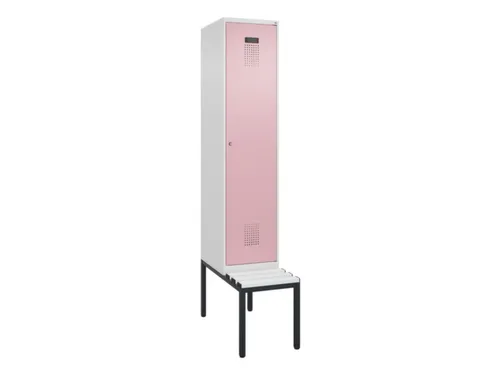 locker met bank,HxBxD 2120x400x815mm,1vak,vak B 400mm,cilinderslot