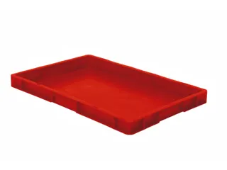 Euronorm-stapelbak 9.5l 50x600x400mm Wanden/bodem Gesloten Rood - 1