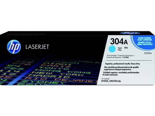 HP CC531A 304A Toner Cyaan Originele Tonercartridge