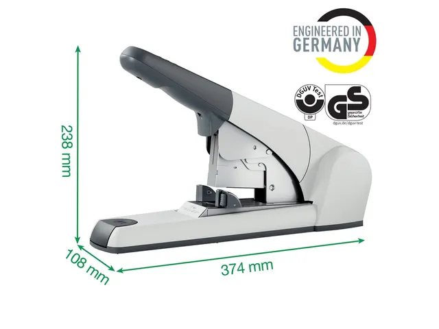 Blokhechter Leitz 5553 Heavy Duty Flat Clinch 120vel zilvergrijs