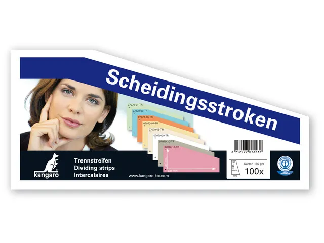 Scheidingsstrook Kangaro 2-gaats 240x105x60mm trapezium 180 grams RC w
