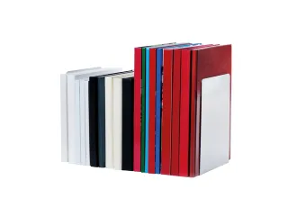 Boekensteun MAUL aluminium 16x15x21cm set 2 zilver - 6