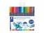 Brushpen Staedtler 3001 Marsgraphic duo 0.5-6mm blister à 18st ass