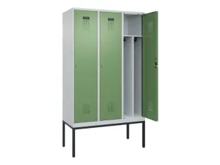 locker voor scheiding van kleding,HxBxD 2120x1200x500mm,3vak - 1