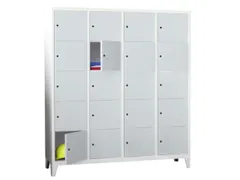 lockerkast,RAL 7035,HxBxD 1850x1600x500mm,4x5vakken,vak B 400mm