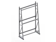 magazijnrek voor profielen,grondveld,eenzijdig,HxBxD 2500x1400x500mm