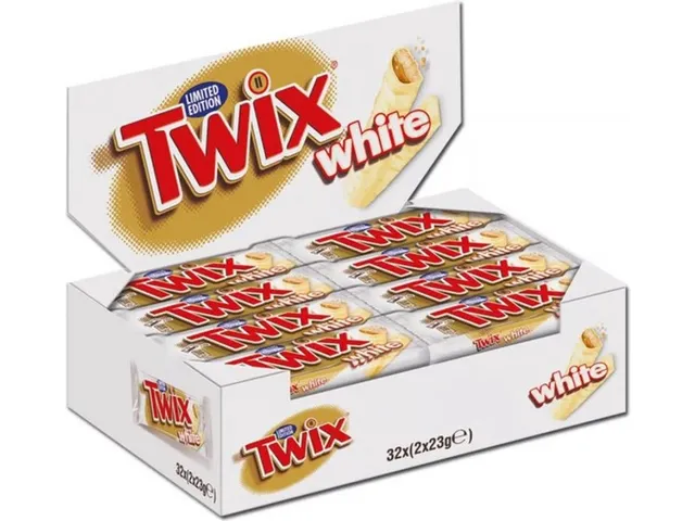 Chocolade Twix white reep 46 gram