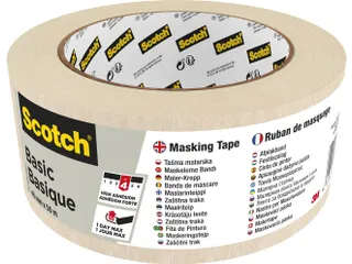 Afplaktape Scotch Basic 48mmx50m beige - 1