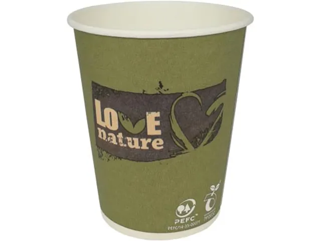 Drinkbeker Love Nature Bio-karton 150ML Pak van 100 Stuks