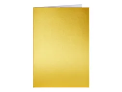 Correspondentiekaart Papicolor dubbel 105x148mm metallic goud pak 6st