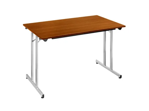 Klaptafel Vrijstaand 120x80 Cm Onderstel Aluminium Kersenhout