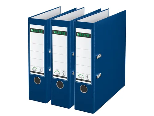 Leitz 180° Ordner 1010 80mm A4 PP Blauw 3 stuks