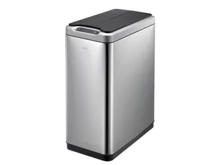 Stijlvolle Afvalbak Phantom Sensor Bin 45 Liter Mat Rvs Zwart - 1