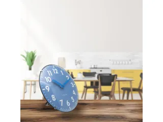 Tafelklok Nextime Duomo Mini 20 cm blauw gebolde glazen lens - 9