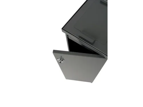 Modulaire Afvalbak met Deur en Zakhouder 55 Liter Grijs
